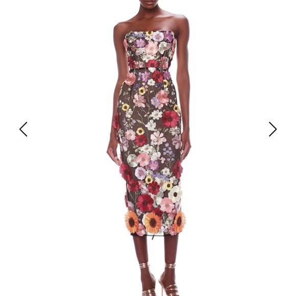 Bronx and Banco Pink Strapless Sheath Dress Wedding Guest - Picture 3 of 8